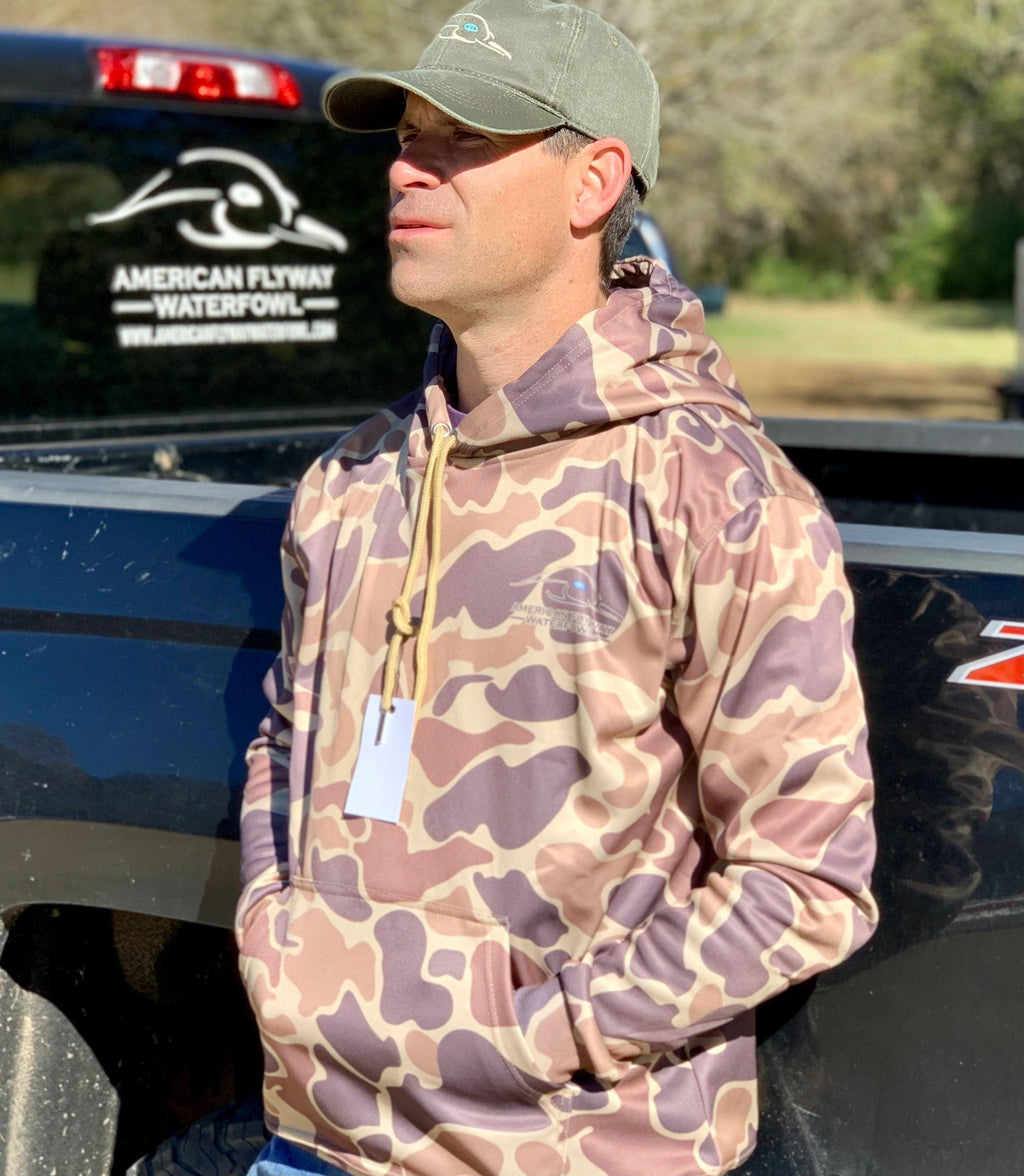 American Flyway Waterfowl Outerwear AF Waterfowl Old School Performance Hoodie
