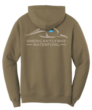American Flyway Waterfowl Outerwear Coyote Brown / Small AF Waterfowl Solid Logo Hoodies