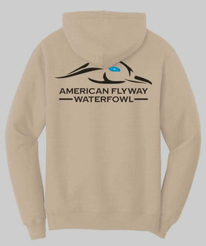 American Flyway Waterfowl Outerwear Dark Sand / Small AF Waterfowl Solid Logo Hoodies
