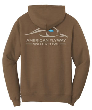 American Flyway Waterfowl Outerwear Woodland Brown / Medium AF Waterfowl Solid Logo Hoodies