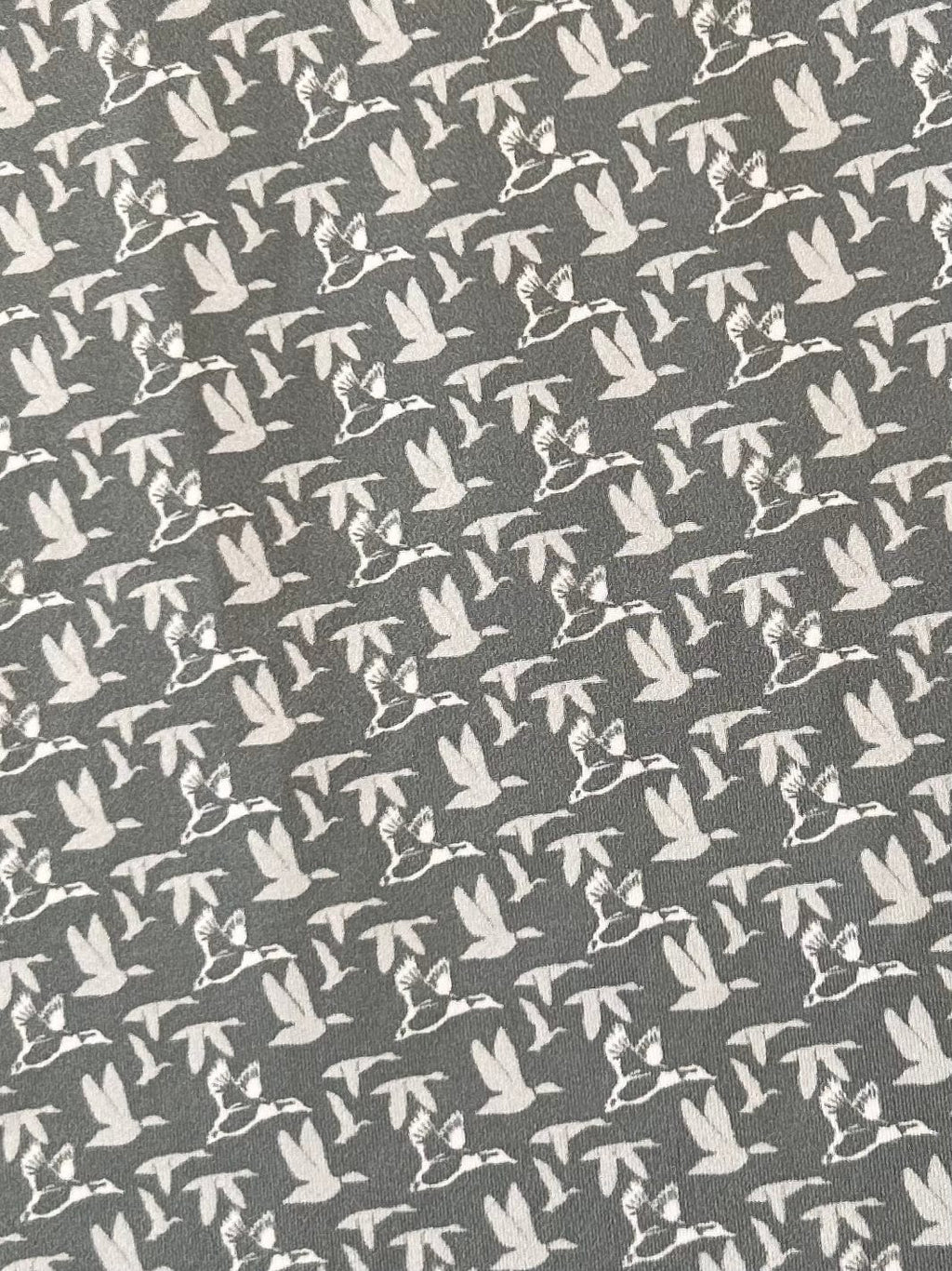 American Flyway Waterfowl Polo Shirts AFW Grey with White Flying Ducks Polo