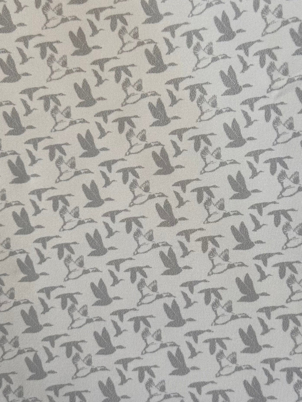 American Flyway Waterfowl Polo Shirts AFW White with Grey Flying Ducks Polo