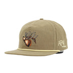 American Flyway Waterfowl RIPSTOP Bull Elk Brown w/ Tan Rope RipStop Hat