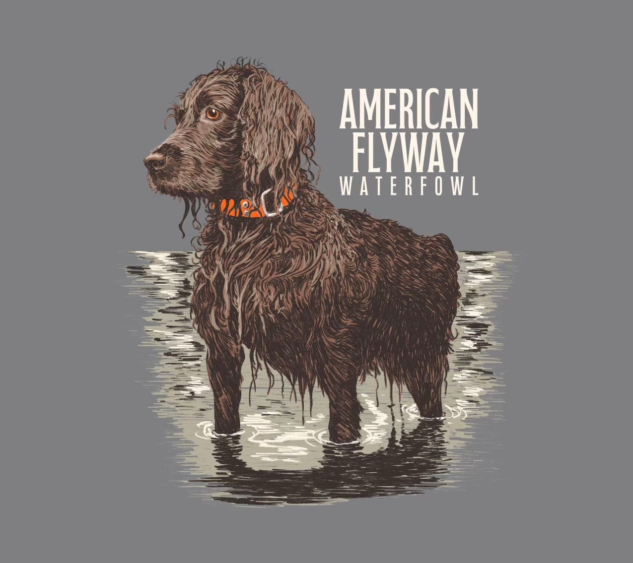 American Flyway Waterfowl Shirts Gray / XXXL The Boykin Tee