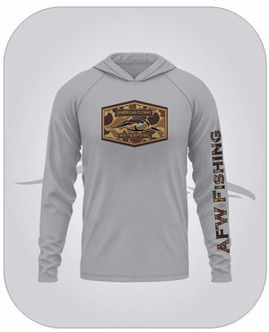 American Flyway Waterfowl Shirts GREY / SMALL AFW Fishing Shirt with OSC Brown Logo