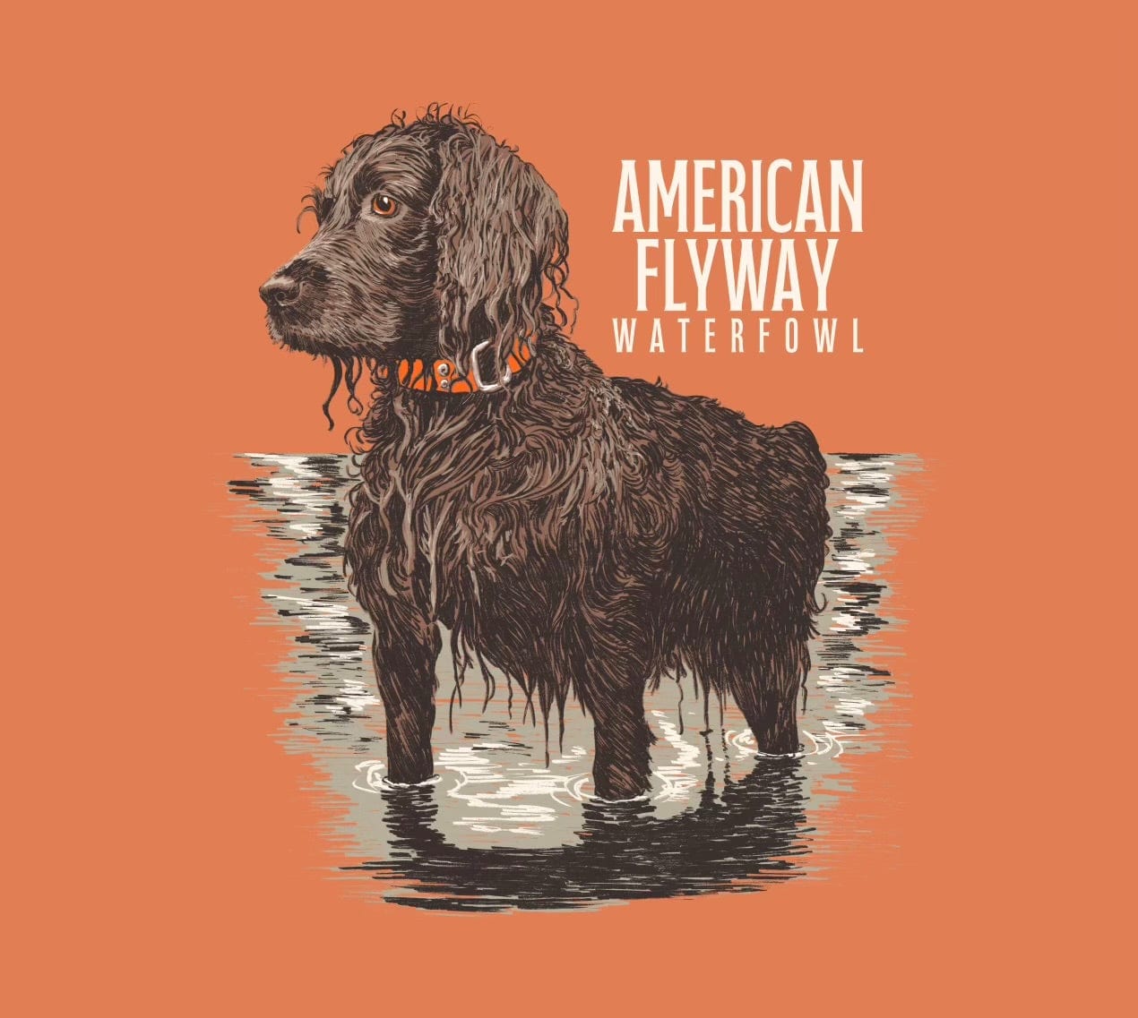 American Flyway Waterfowl Shirts Orange / XXXL The Boykin Tee