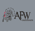 American Flyway Waterfowl Shirts Small The Strutter Tee - Granite w/ Pocket