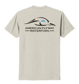 American Flyway Waterfowl Shirts Tan / Medium Grinder Series Solid Logo Shirts