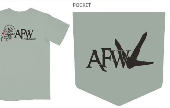 American Flyway Waterfowl Shirts The Strutter Tee - Bay w/ Pocket