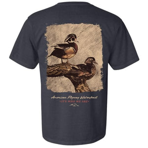 American Flyway Waterfowl Shirts True Navy / Medium Wood Duck Tee