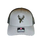 American Flyway Waterfowl TRUCKER HAT Pale Loden 3D Buck Logo and Loden Mesh Trucker