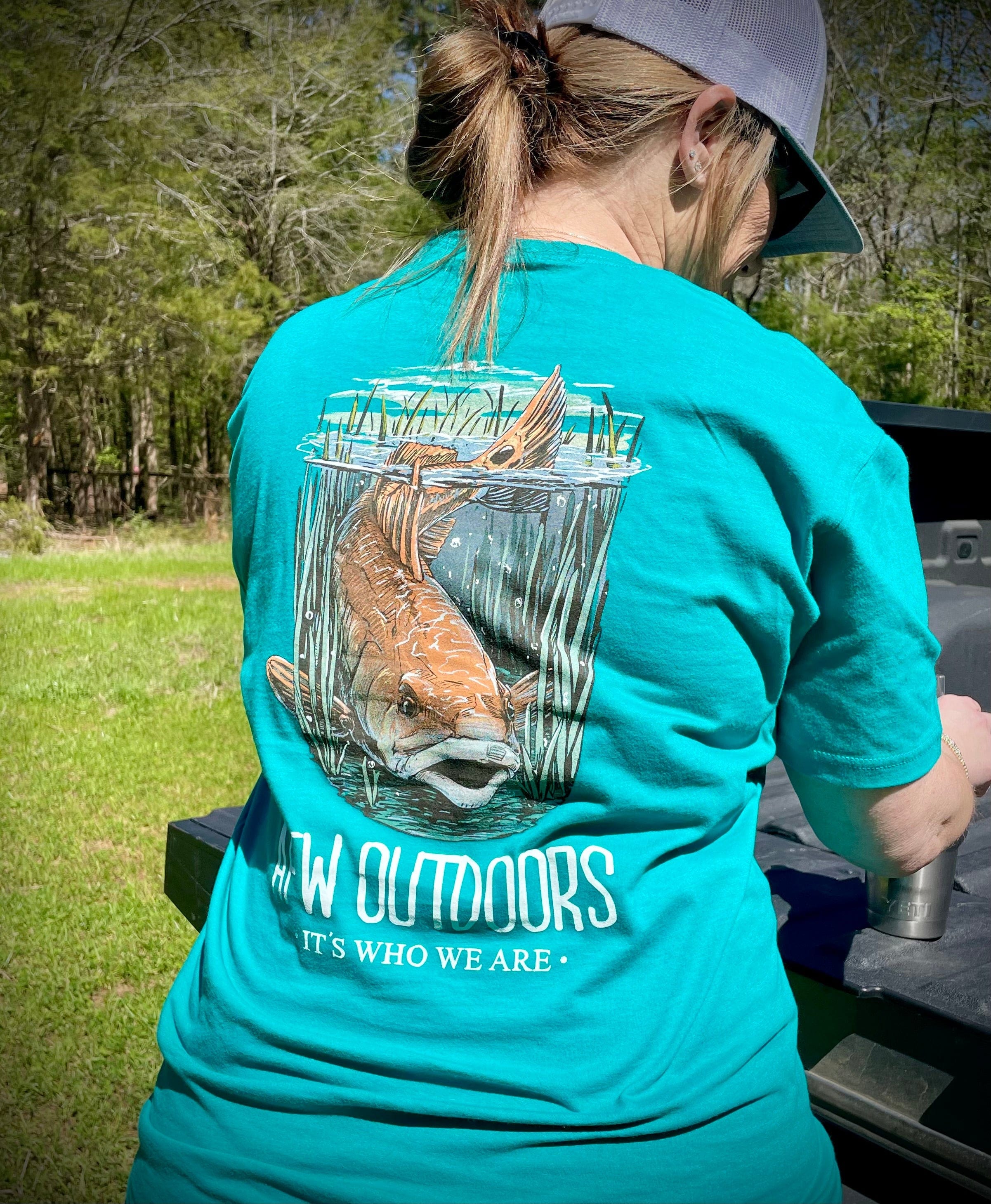 American Flyway Waterfowl TShirt Jade Dome / Small The Redfish Tee