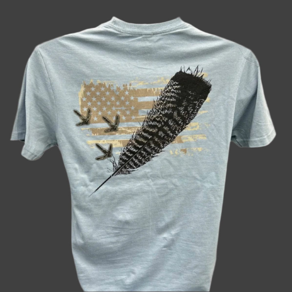 American Flyway Waterfowl TShirt Stone Blue / Small The All American Turkey Tee