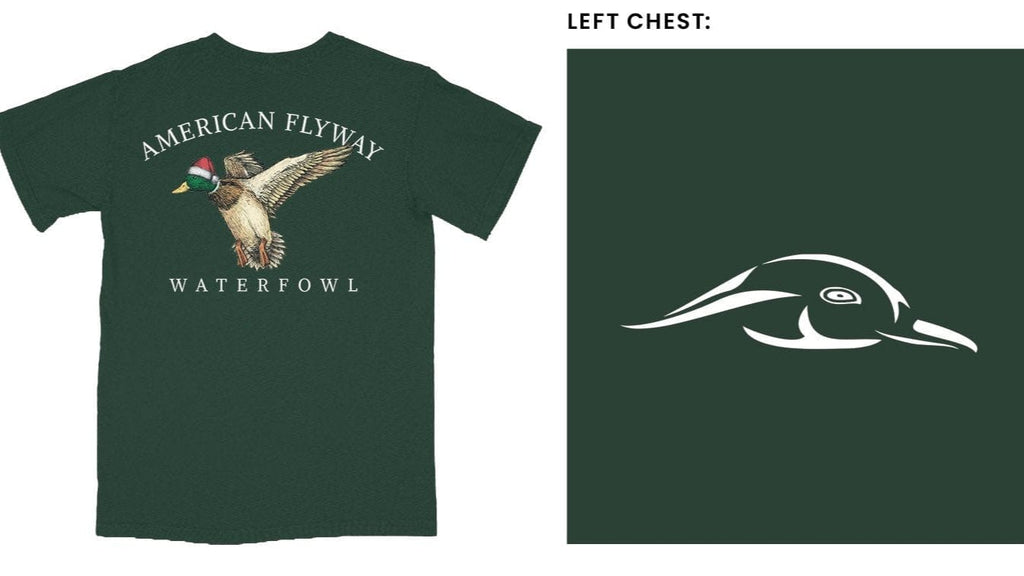 American Flyway Waterfowl TShirt The Santa Duck Tee