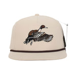 American Flyway Waterfowl Youth Vintage Rope Hat Youth Light Khaki Pintail RipStop Hat