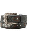 ARIAT Accessories - Ladies - Belts Ariat Women's Black Floral Conchos Western Belt A1567801
