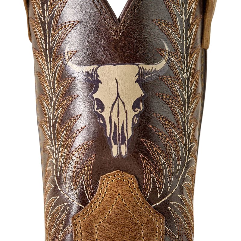 Ariat Bottes Western Patriot – Bottes western cowboy pour enfant, Imprimé camouflage marron vieilli/sauge Ariat Bottes Western Patriot – Bottes western cowboy pour enfant, Imprimé camouflage marron vieilli/sauge