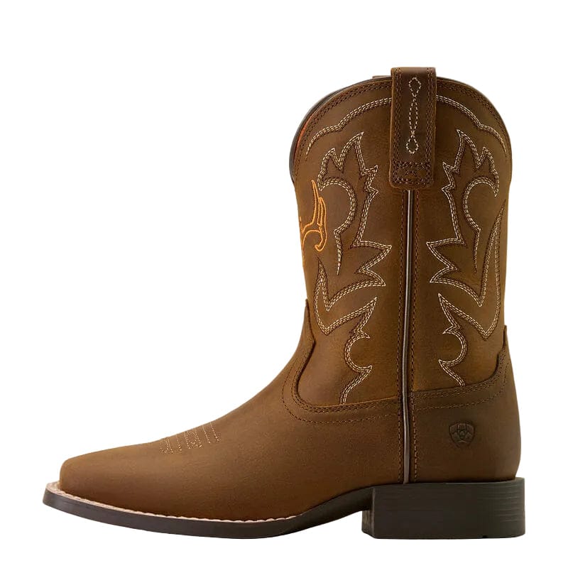 ARIAT Boots Ariat Boy's Distressed Brown Deer Ridge Western Boots 10074193