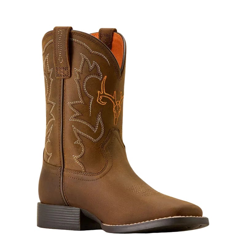 ARIAT Boots Ariat Boy's Distressed Brown Deer Ridge Western Boots 10074193