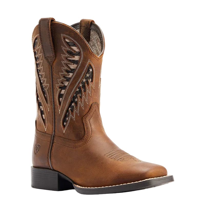ARIAT Boots Ariat Kids Quickdraw VentTEK Wide Square Toe Western Boot 10044485