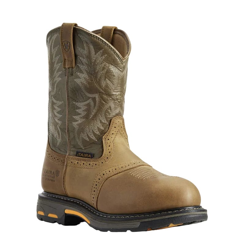 ARIAT Boots Ariat Men's Aged Bark WorkHog Waterproof Composite Toe Work Boots 10008635