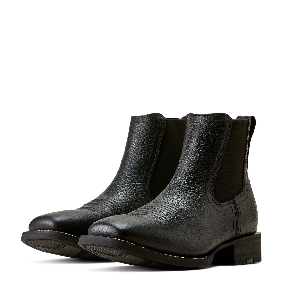 ARIAT Boots Ariat Men's Black Adobe Western Big Rig Wide Square Toe Chelsea Boot 10080501