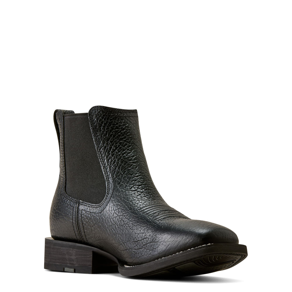 ARIAT Boots Ariat Men's Black Adobe Western Big Rig Wide Square Toe Chelsea Boot 10080501