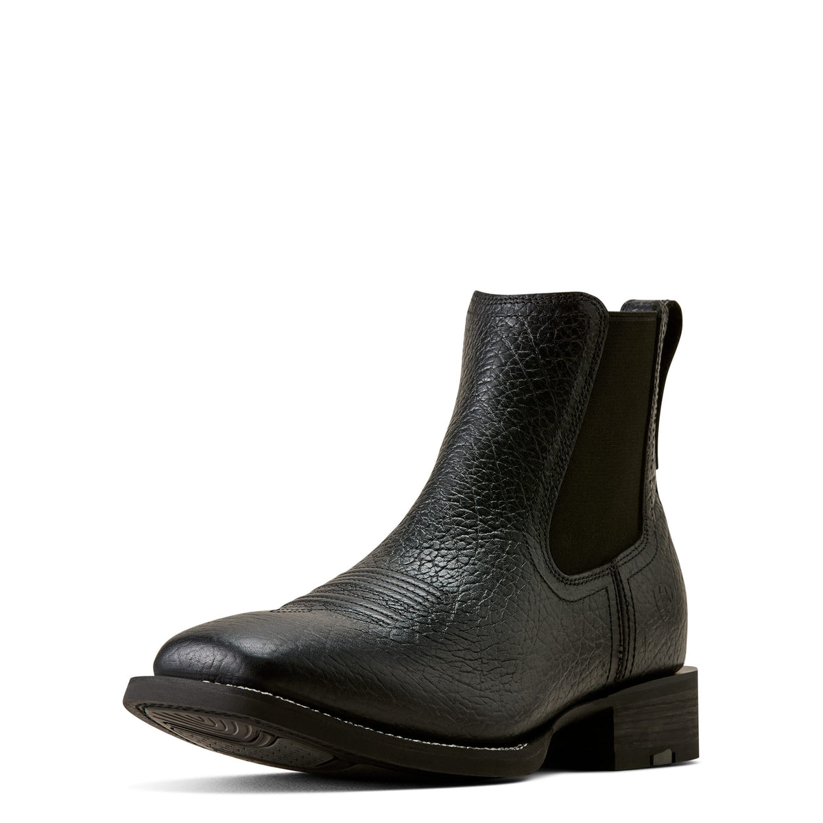 ARIAT Boots Ariat Men's Black Adobe Western Big Rig Wide Square Toe Chelsea Boot 10080501