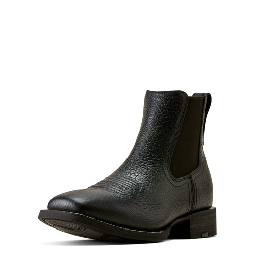 ARIAT Boots Ariat Men's Black Adobe Western Big Rig Wide Square Toe Chelsea Boot 10080501