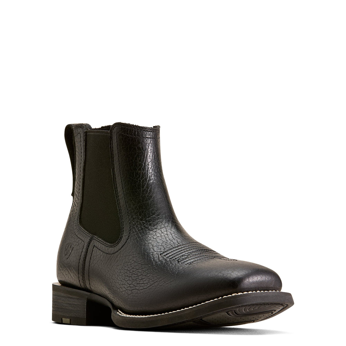 ARIAT Boots Ariat Men's Black Adobe Western Big Rig Wide Square Toe Chelsea Boot 10080501