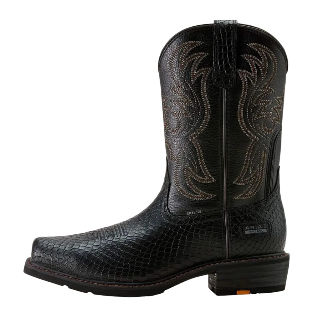ARIAT Boots Ariat Men's Black Dragon Print Ironside Square Toe Steel Toe Work Boot 10063892