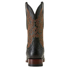 ARIAT Boots Ariat Men's Black Full Quill Ostrich Classic Cash Western Exotic Boots 10063776