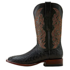 ARIAT Boots Ariat Men's Black Full Quill Ostrich Classic Cash Western Exotic Boots 10063776
