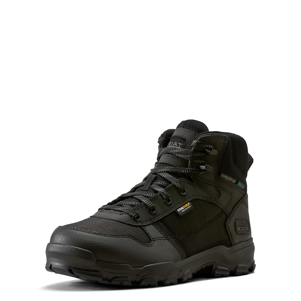 ARIAT Boots Ariat Men's Black Stryker Neo Waterproof Composite Toe Work Boot 10080448