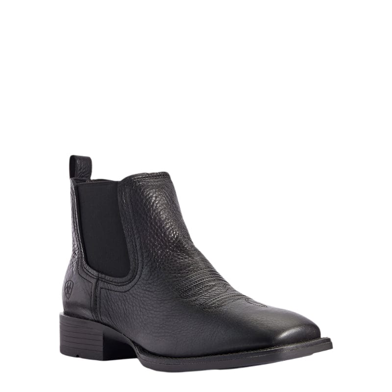 ARIAT Boots Ariat Men's Booker Black Chelsea Wide Square Toe Western Boot 10031453