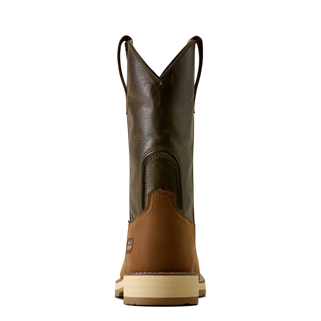 ARIAT Boots Ariat Men's Brown Activator Patriot Wide Square Toe Steel Toe Work Boot 10080468