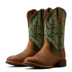 ARIAT Boots Ariat Men's Buff Tan Sport Stockman U Toe Cowboy Boot 10080533