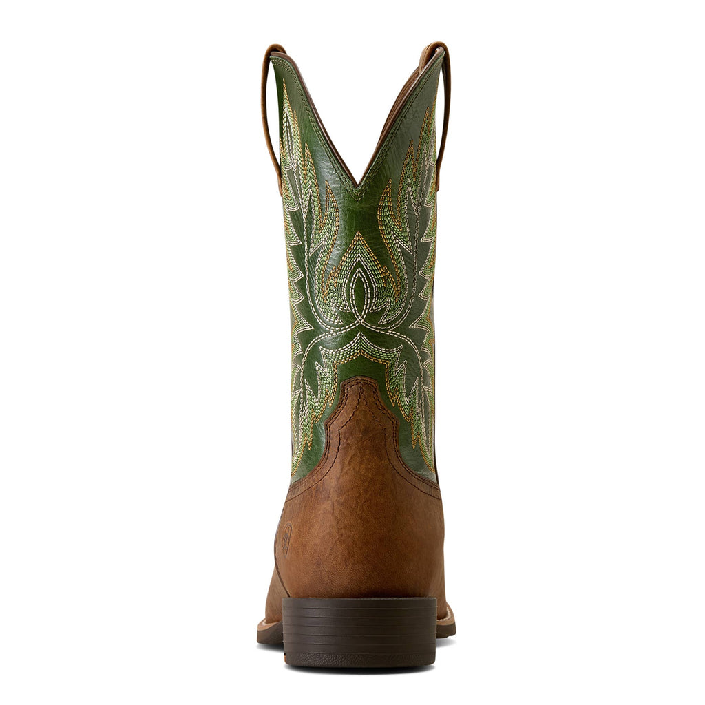 ARIAT Boots Ariat Men's Buff Tan Sport Stockman U Toe Cowboy Boot 10080533