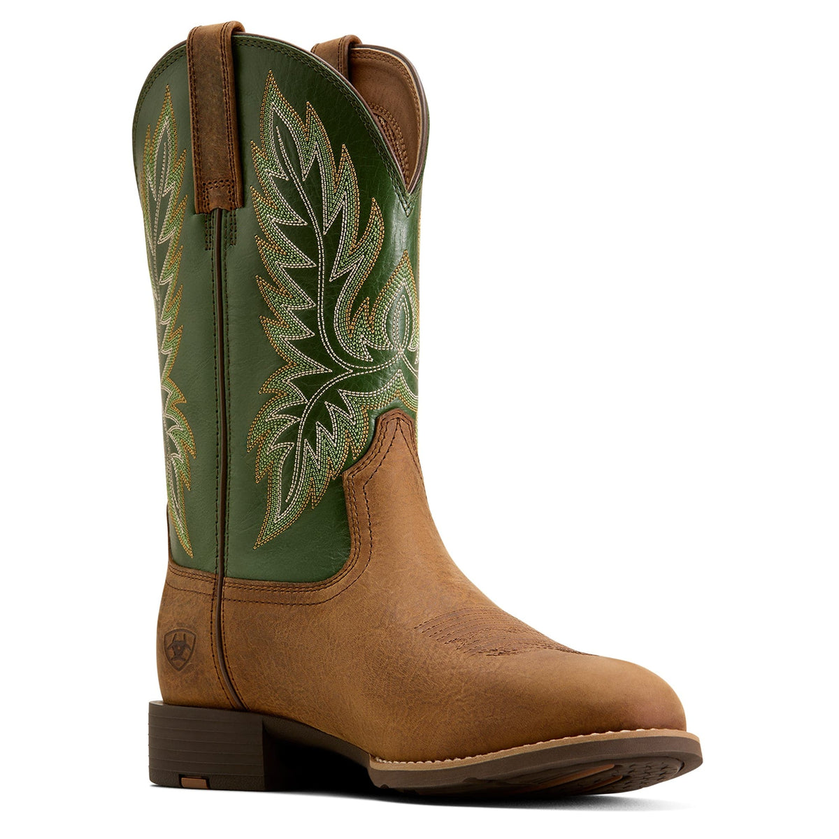 ARIAT Boots Ariat Men's Buff Tan Sport Stockman U Toe Cowboy Boot 10080533