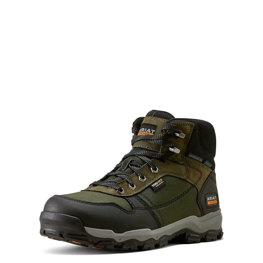 ARIAT Boots Ariat Men's Burnt Olive Stryker Neo Waterproof Composite Toe Work Boot 10080449