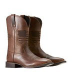 ARIAT Boots Ariat Men's Circuit Patriot Weathered Tan Western Boots 10029699