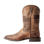 ARIAT Boots Ariat Men's Circuit Patriot Weathered Tan Western Boots 10029699