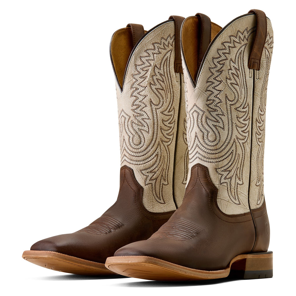 ARIAT Boots Ariat Men's Dark Whiskey Slatewood Wide Square Toe Cowboy Boot 10080541
