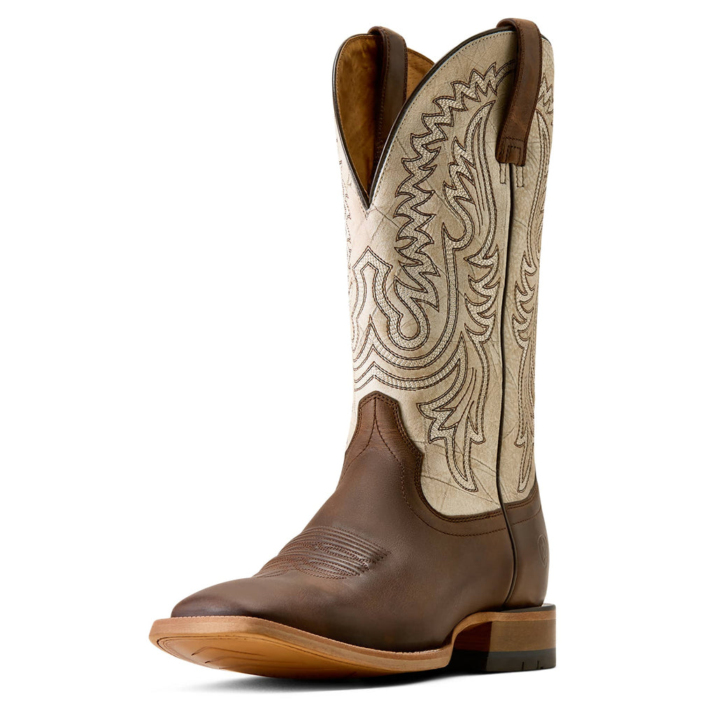 ARIAT Boots Ariat Men's Dark Whiskey Slatewood Wide Square Toe Cowboy Boot 10080541