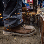 ARIAT Boots Ariat Men's Distressed Brown Rebar 6" Waterproof Comp Toe Work Boot 10046876