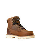 ARIAT Boots Ariat Men's Distressed Brown Rebar 6" Waterproof Comp Toe Work Boot 10046876