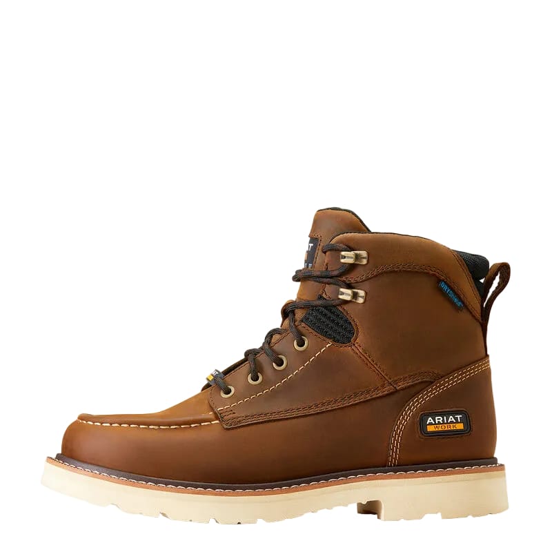 ARIAT Boots Ariat Men's Distressed Brown Rebar Lift 6" Waterproof Work Boot 10046877