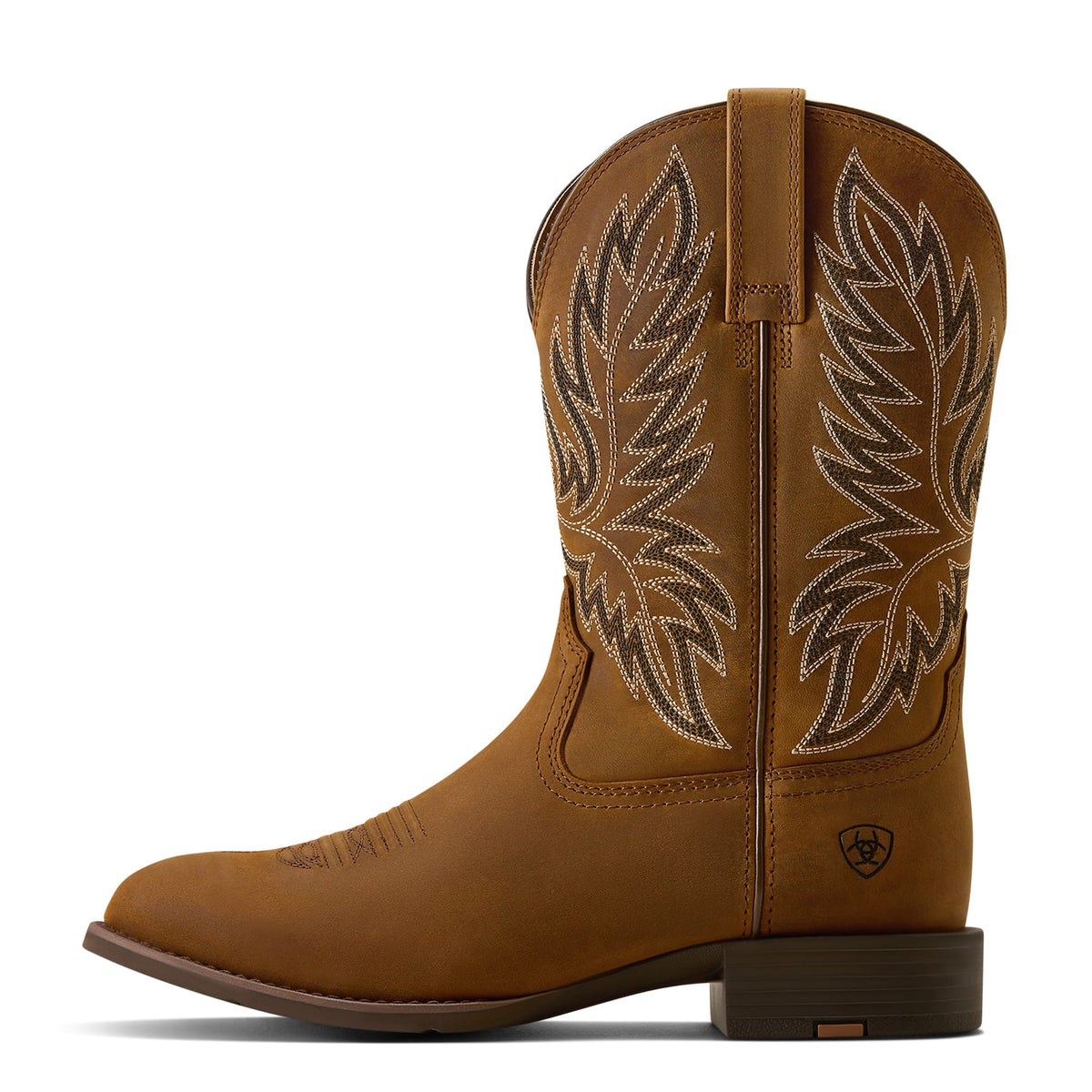 ARIAT Boots Ariat Men's Distressed Brown Sport Stockman U Toe Cowboy Boot 10080534