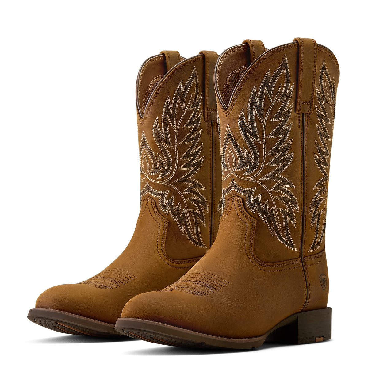 ARIAT Boots Ariat Men's Distressed Brown Sport Stockman U Toe Cowboy Boot 10080534