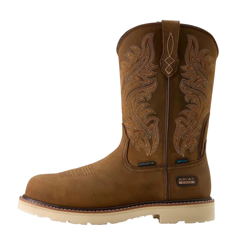 ARIAT Boots Ariat Men's Distressed Brown Waterproof Activator Argo Comp Toe Work Boots 10063861